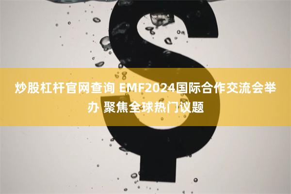 炒股杠杆官网查询 EMF2024国际合作交流会举办 聚焦全球热门议题